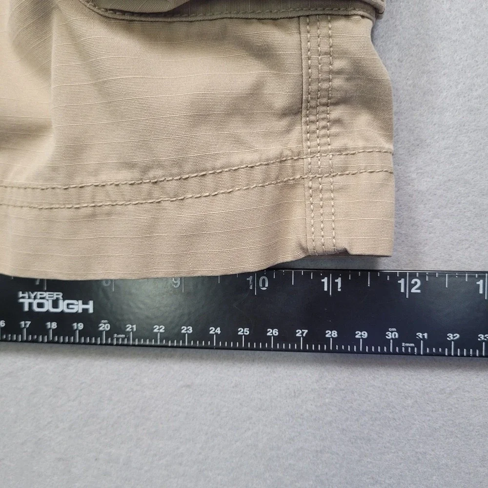 The North Face Mens Cargo Shorts Khaki Tan Ripstop Hiking Outdoor Size 36